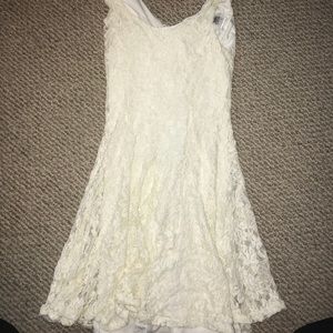 Cute little white lace tank sundress!